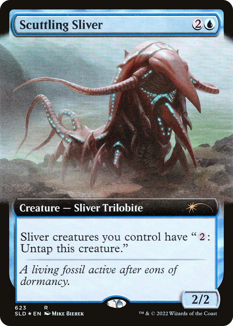 Scuttling Sliver (Extended Art) [Secret Lair Drop Promos] | Good Games Modbury