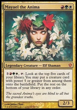 Mayael the Anima Commander 2013 199/15 (Oversize Cards)  - Foil | Good Games Modbury