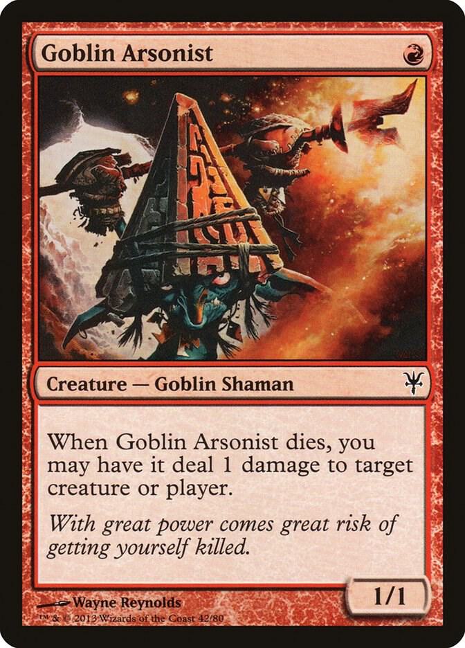 Goblin Arsonist 42/80 (Duel Decks: Sorin vs. Tibalt)  | Good Games Modbury