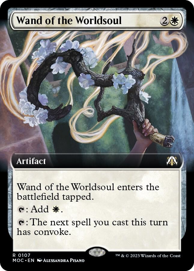 Wand of the Worldsoul 107/444 (Commander: March of the Machine)  - Extended Art | Good Games Modbury