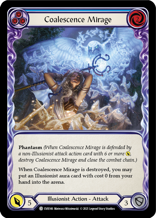 Coalescence Mirage (Blue) [EVR146] (Everfest)  1st Edition Rainbow Foil | Good Games Modbury