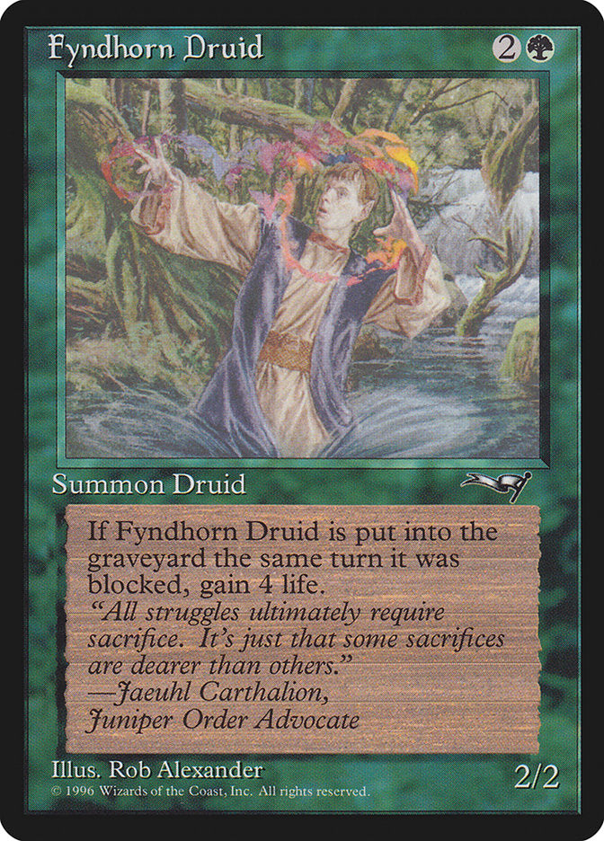Fyndhorn Druid (Flame Circle) [Alliances] | Good Games Modbury
