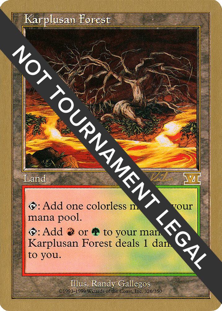 Karplusan Forest 2000 Janosch Kuhn 6ED jk326/117 (World Championship Decks)  | Good Games Modbury