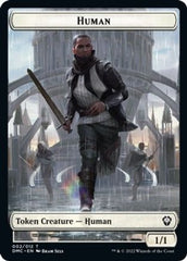 Human // Snake Double-Sided Token [Dominaria United Commander Tokens] | Good Games Modbury