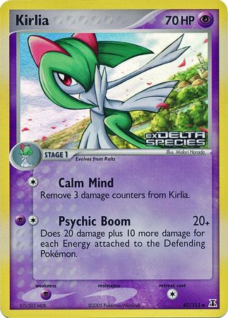Kirlia (47/113) (Stamped) [EX: Delta Species] | Good Games Modbury
