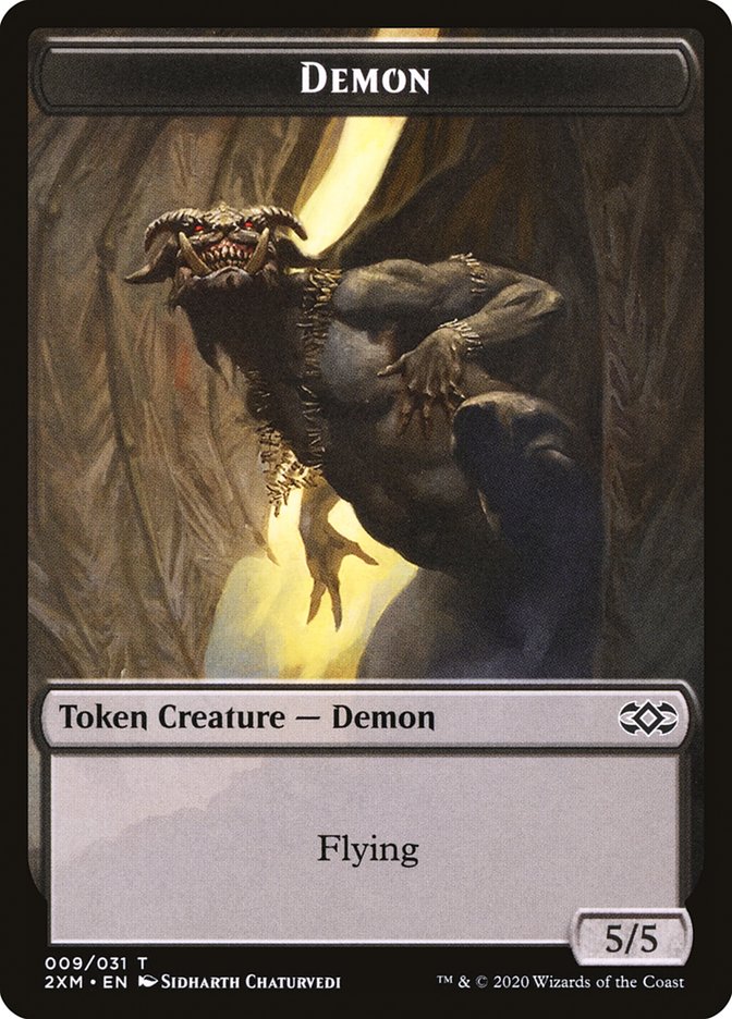 Demon Token [Double Masters Tokens] | Good Games Modbury
