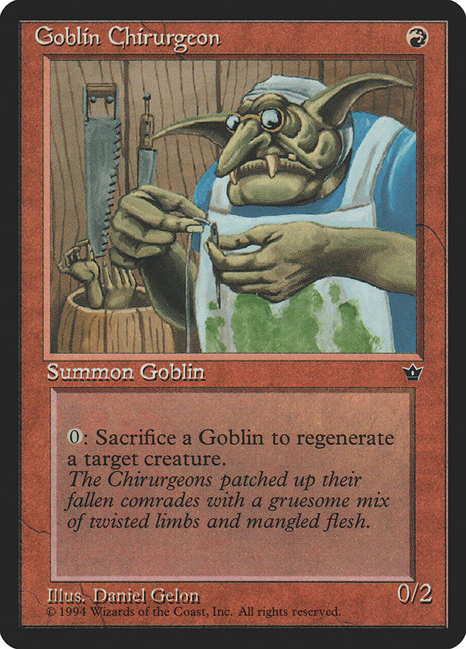Goblin Chirurgeon (Daniel Gelon) [Fallen Empires] | Good Games Modbury