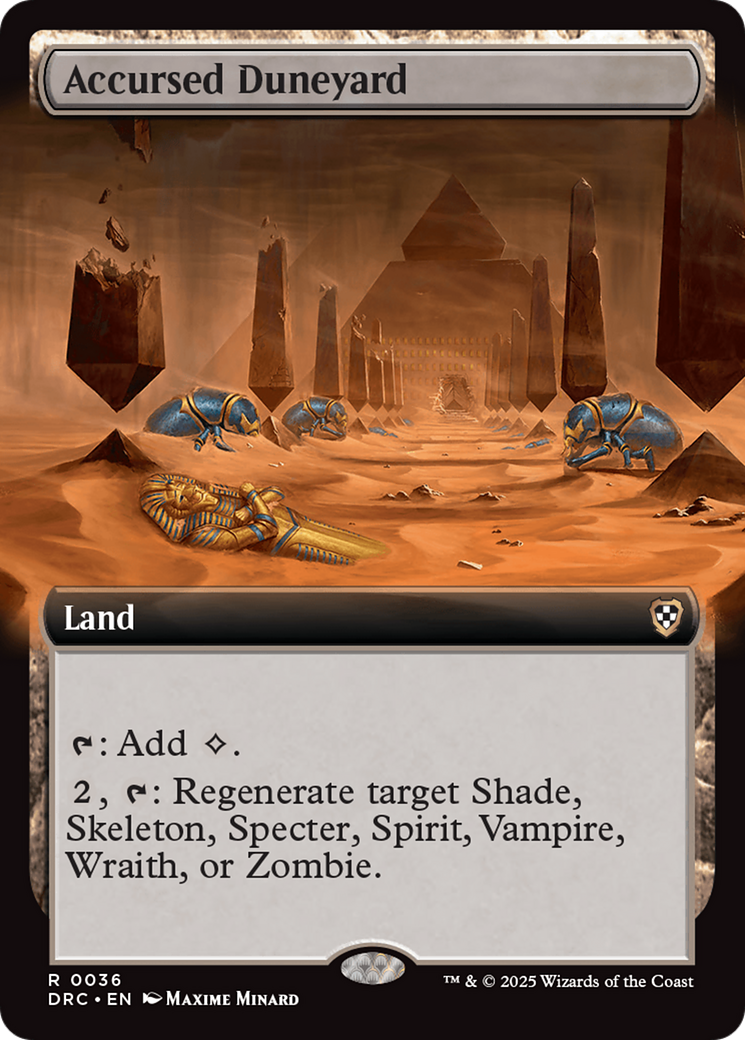 Accursed Duneyard (Extended Art) [Aetherdrift Commander] | Good Games Modbury