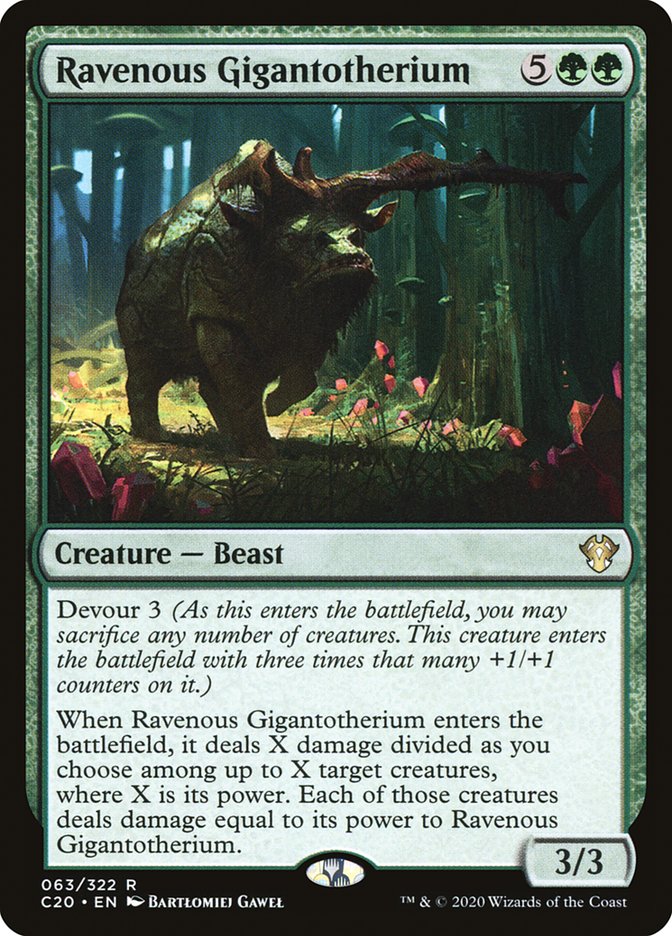 Ravenous Gigantotherium 63/322 (Commander 2020)  | Good Games Modbury