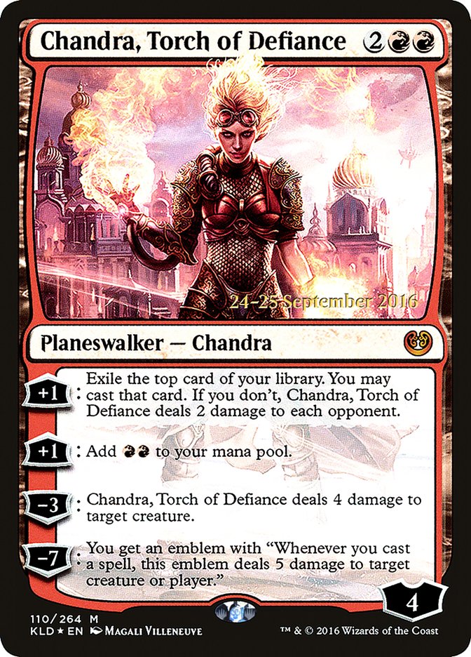 Chandra, Torch of Defiance [Kaladesh Prerelease Promos] | Good Games Modbury