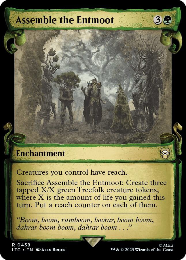 Assemble the Entmoot Showcase Scrolls 438 (Commander: The Lord of the Rings: Tales of Middle-earth)  - Showcase Scroll | Good Games Modbury