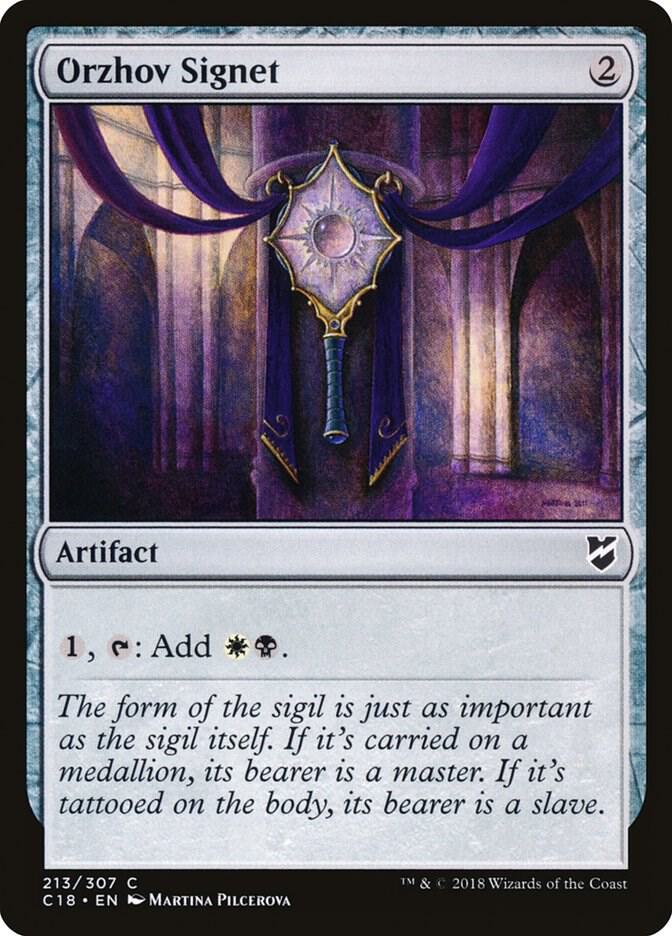 Orzhov Signet 213/307 (Commander 2018)  | Good Games Modbury