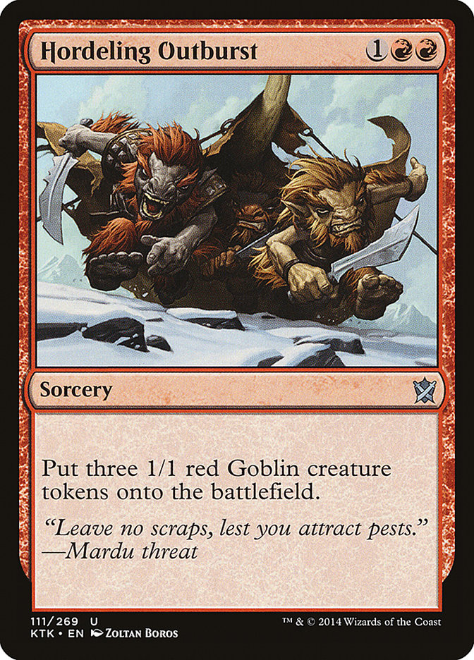 Hordeling Outburst [Khans of Tarkir] | Good Games Modbury