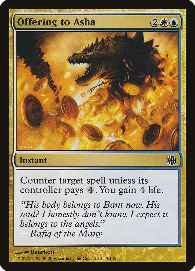Offering to Asha 9/145 (Alara Reborn)  - Foil | Good Games Modbury