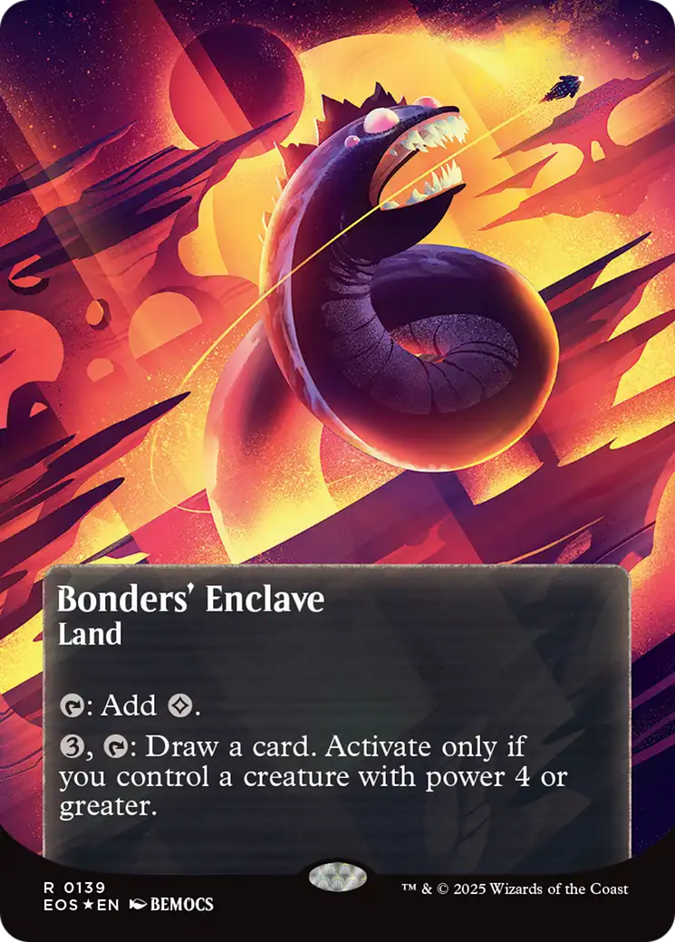 Bonders' Enclave (0136) (Borderless) (Galaxy Foil) [Edge of Eternities: Stellar Sights] | Good Games Modbury