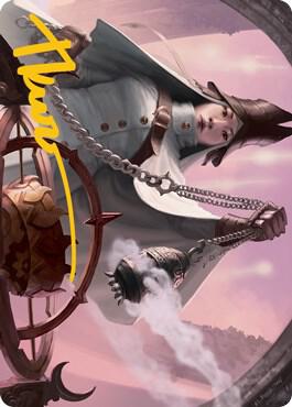 Celestus Sanctifier Art Card Gold Stamped Signature 16 (Art Series: Innistrad: Midnight Hunt)  | Good Games Modbury