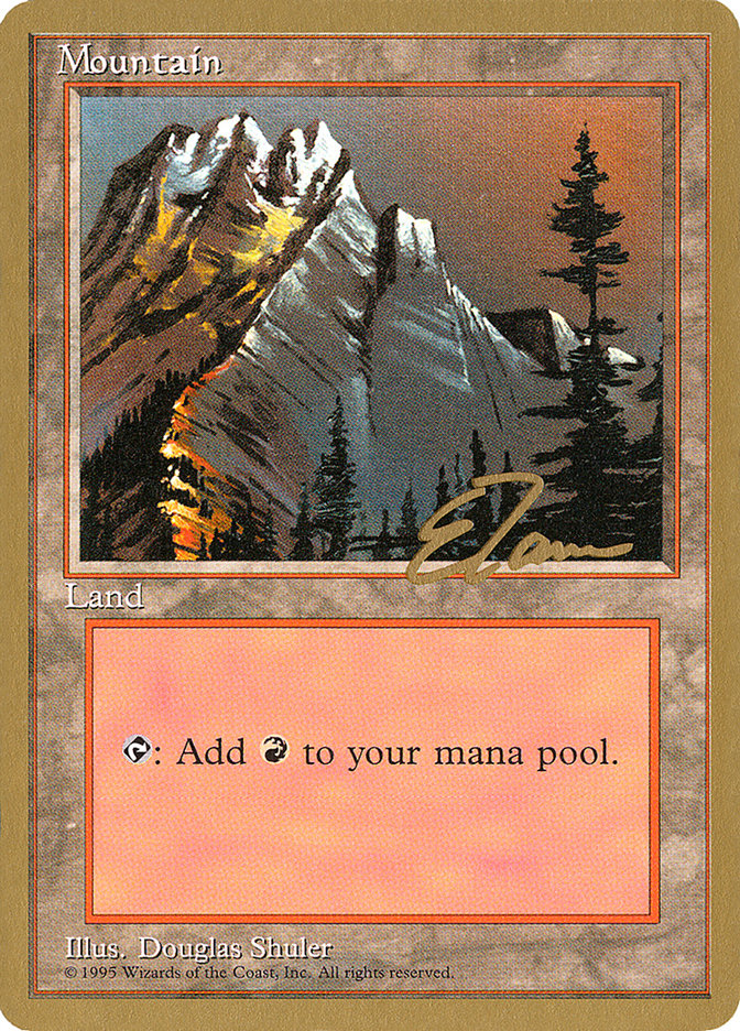 Mountain (et373) (Eric Tam) [Pro Tour Collector Set] | Good Games Modbury