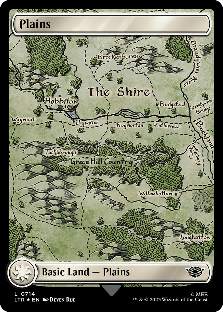 Plains (0714) (Surge Foil) [The Lord of the Rings: Tales of Middle-Earth] | Good Games Modbury