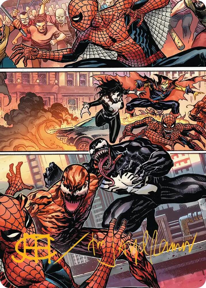 Maximum Carnage Art Card Gold Stamped Signature 46 (Art Series: Marvel's Spider-Man)  | Good Games Modbury