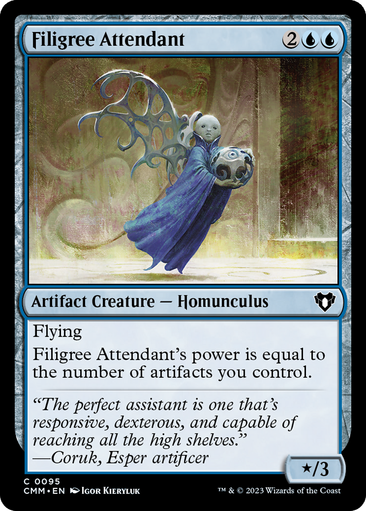 Filigree Attendant [Commander Masters] | Good Games Modbury