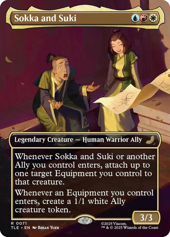Sokka and Suki  71 (Avatar: The Last Airbender: Eternal-Legal)  - Borderless Foil | Good Games Modbury