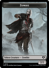 Zombie (0019) // Kor Soldier Double-Sided Token [Commander Masters Tokens] | Good Games Modbury