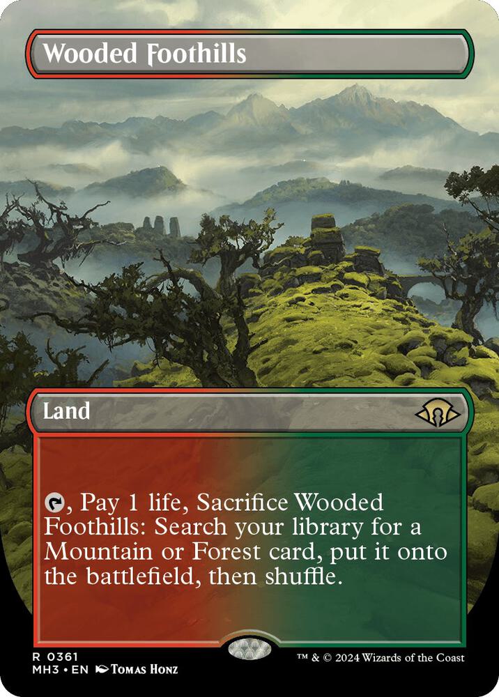 Wooded Foothills 361/319 (Modern Horizons 3)  - Borderless | Good Games Modbury