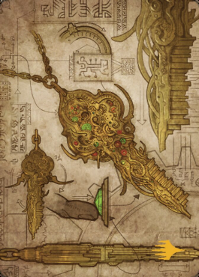 Key to the City Art Card (Gold-Stamped Planeswalker Symbol) [The Brothers' War Art Series] | Good Games Modbury