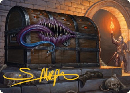 Mimic Art Card (Gold-Stamped Signature) [Dungeons & Dragons: Adventures in the Forgotten Realms Art Series] | Good Games Modbury