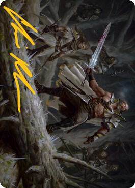 Tovolar Dire Overlord Art Card 05 81 Gold Stamped Signature 5 (Art Series: Innistrad: Midnight Hunt)  | Good Games Modbury