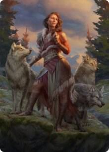 Arlinn the Packs Hope Art Card 01 81 1 (Art Series: Innistrad: Midnight Hunt)  | Good Games Modbury