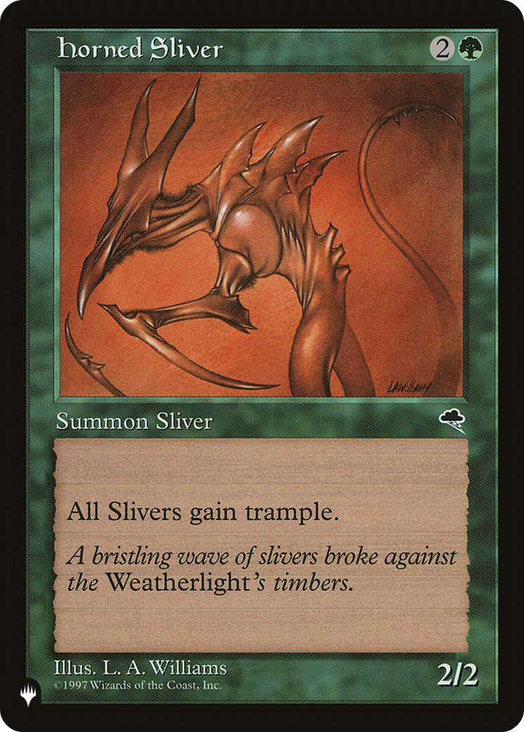 Horned Sliver [The List Reprints] | Good Games Modbury
