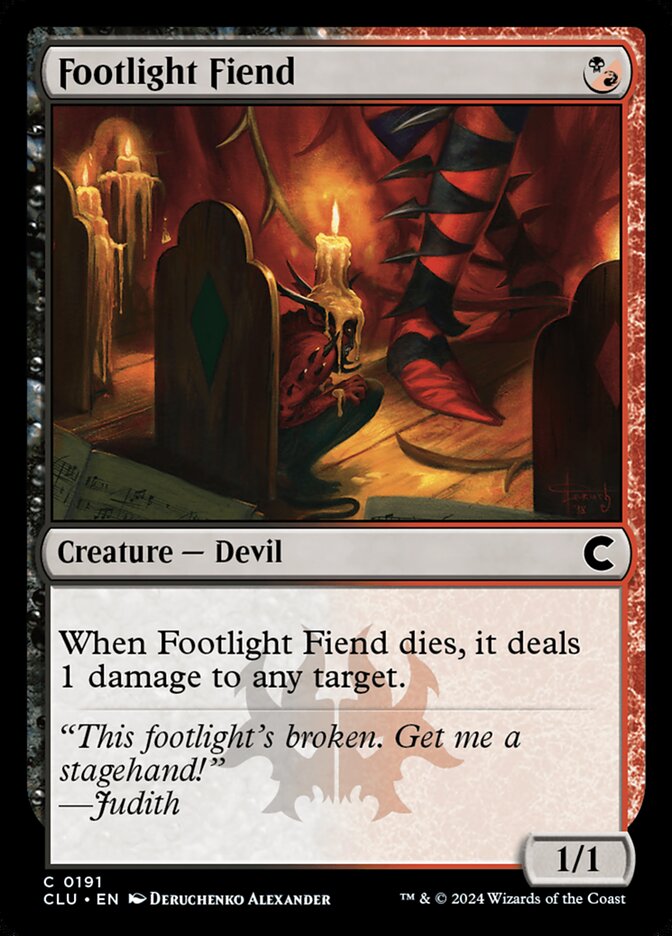 Footlight Fiend 191/284 (Ravnica: Clue Edition)  | Good Games Modbury