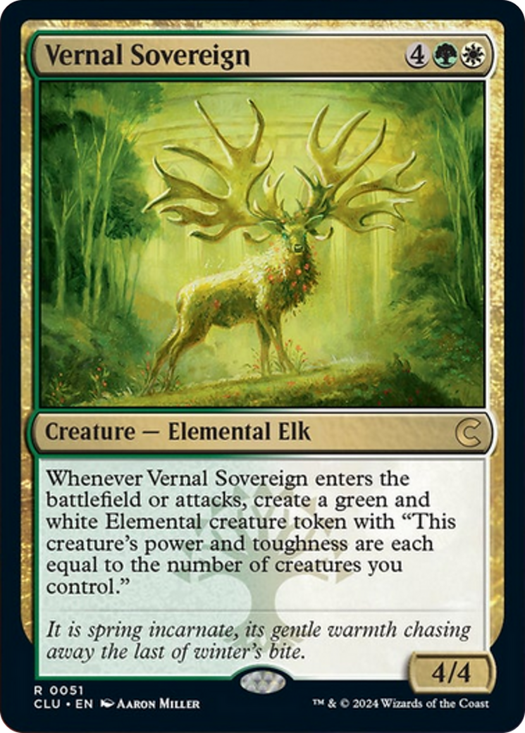 Vernal Sovereign [Ravnica: Clue Edition] | Good Games Modbury