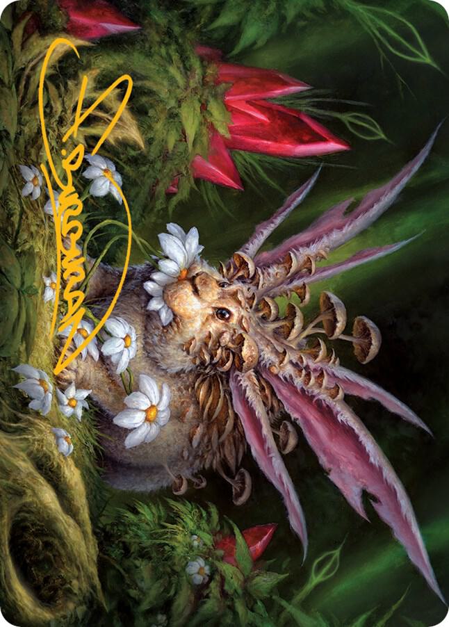 Placid Rottentail Art Card Gold Stamped Signature 39 (Art Series: March of the Machine)  | Good Games Modbury