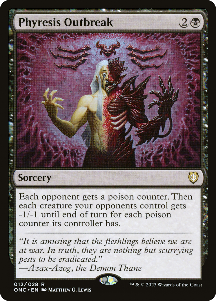 Phyresis Outbreak [Phyrexia: All Will Be One Commander] | Good Games Modbury