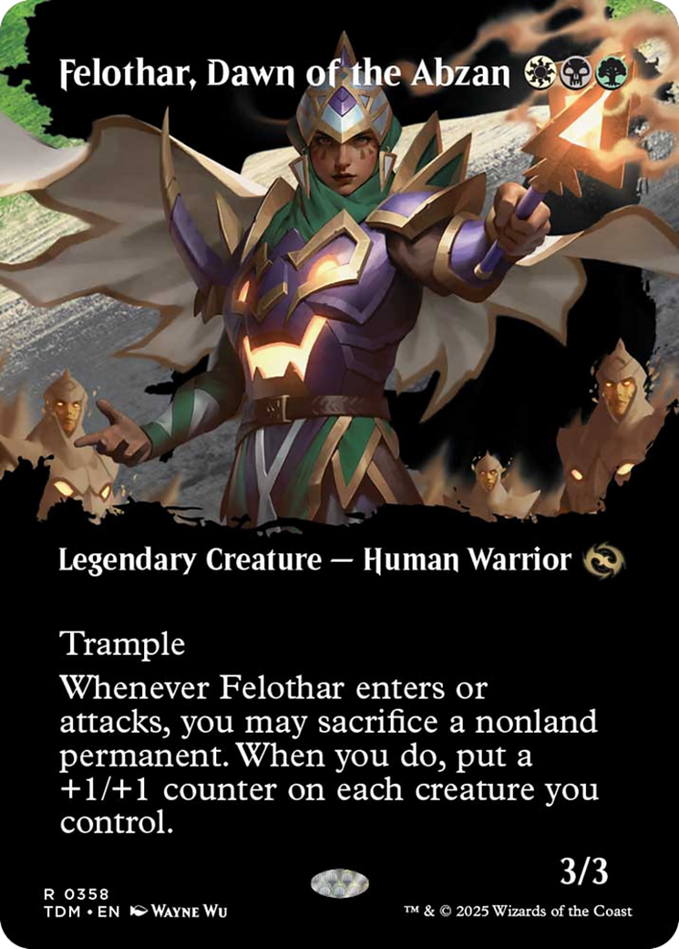 Felothar, Dawn of the Abzan (Borderless) [Tarkir: Dragonstorm] | Good Games Modbury