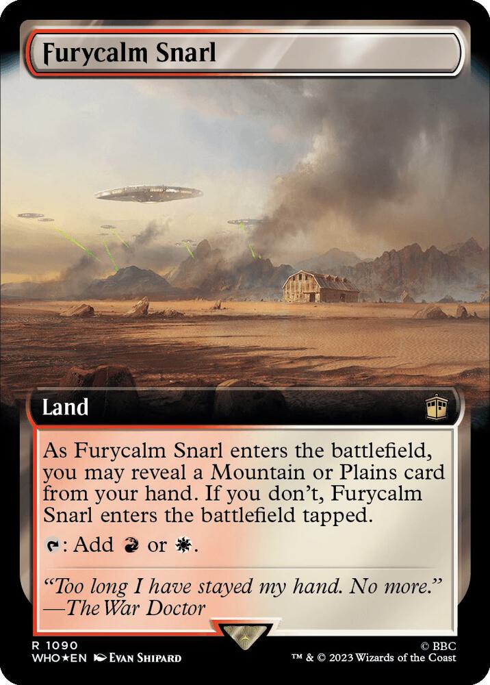 Furycalm Snarl 1090/331 (Universes Beyond: Doctor Who)  - Extended Art Surge Foil | Good Games Modbury