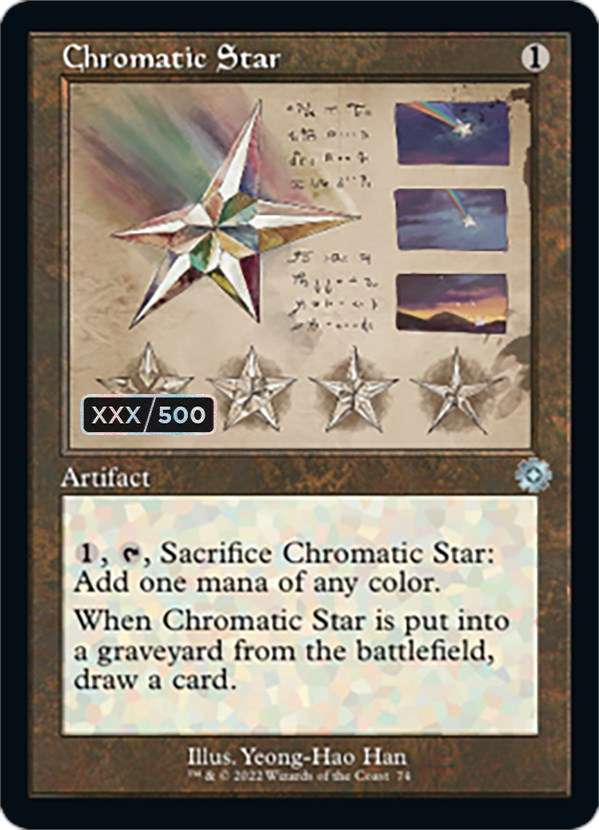 Chromatic Star (Retro Schematic) (Serial Numbered) [The Brothers' War Retro Artifacts] | Good Games Modbury