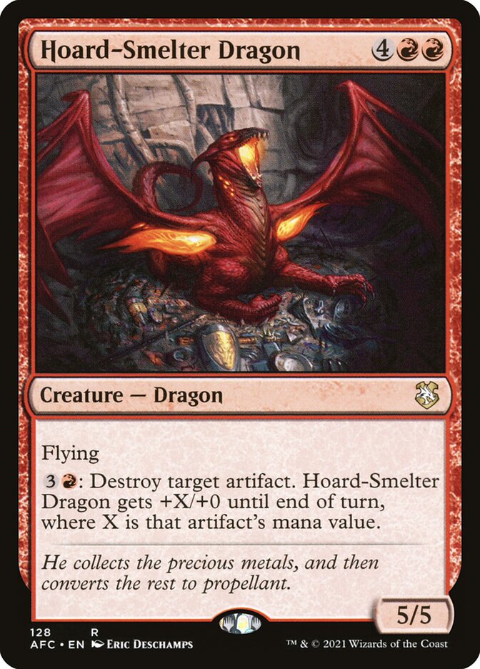 Hoard-Smelter Dragon 128/62 (Commander: Adventures in the Forgotten Realms)  | Good Games Modbury