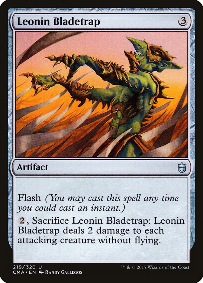 Leonin Bladetrap 219/320 (Commander Anthology)  | Good Games Modbury