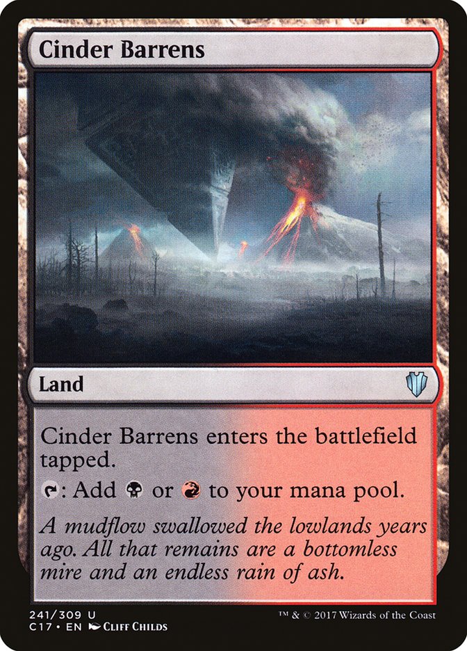 Cinder Barrens [Commander 2017] | Good Games Modbury