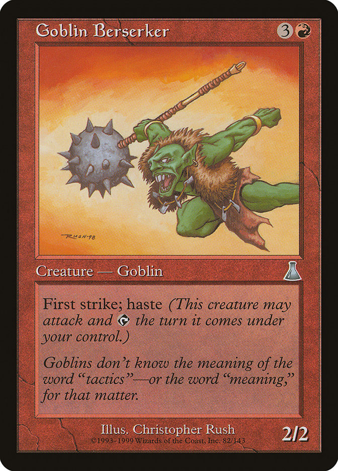 Goblin Berserker 82/143 (Urza's Destiny)  - Foil | Good Games Modbury