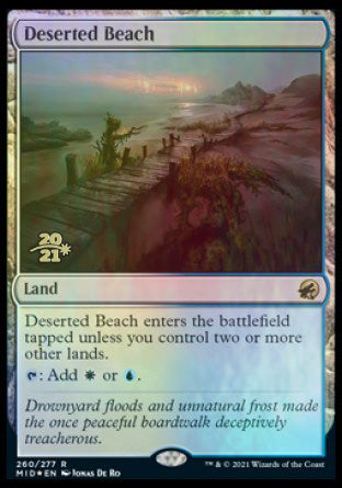 Deserted Beach [Innistrad: Midnight Hunt Prerelease Promos] | Good Games Modbury
