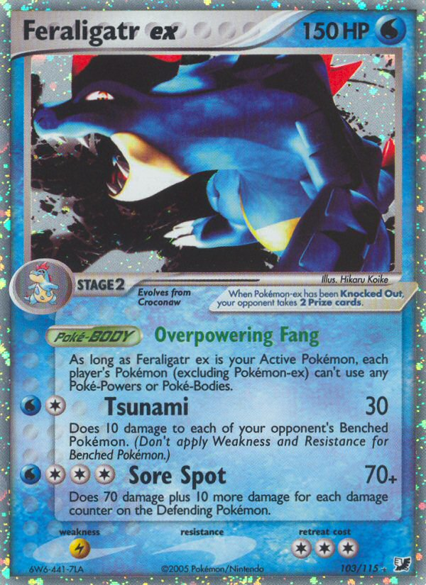 Feraligatr ex (103/115) [EX: Unseen Forces] | Good Games Modbury