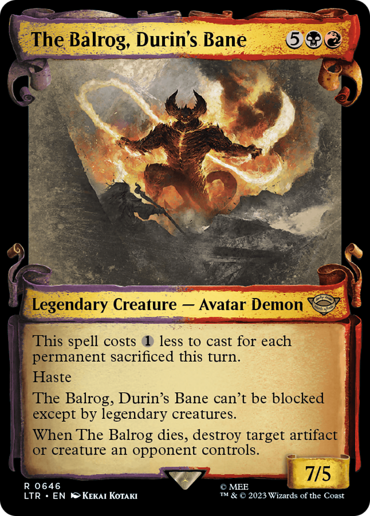 The Balrog, Durin's Bane [The Lord of the Rings: Tales of Middle-Earth Showcase Scrolls] | Good Games Modbury
