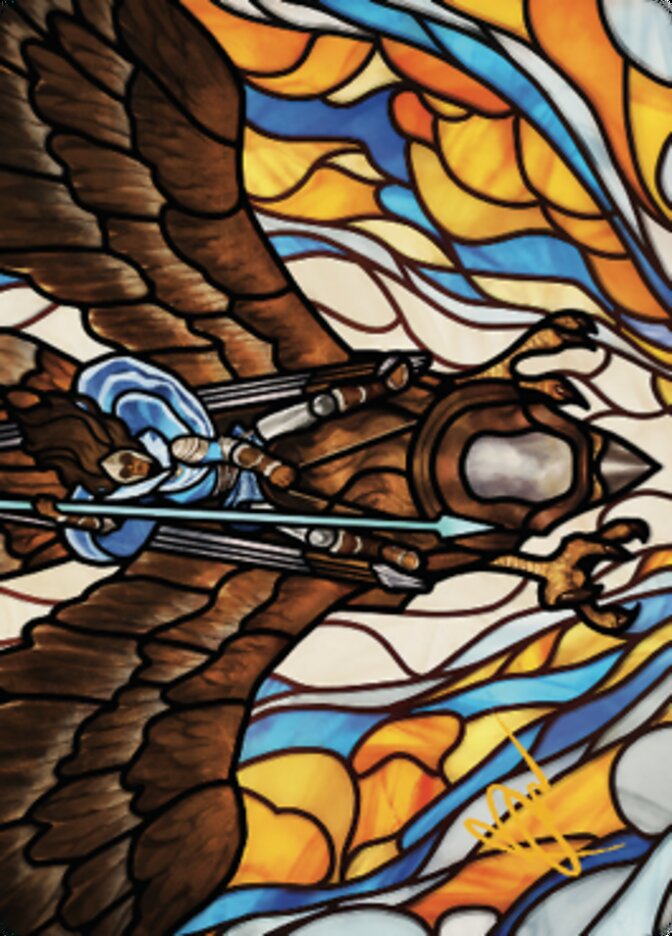 Tura Kennerud, Skyknight Art Card (Gold-Stamped Signature) [Dominaria United Art Series] | Good Games Modbury