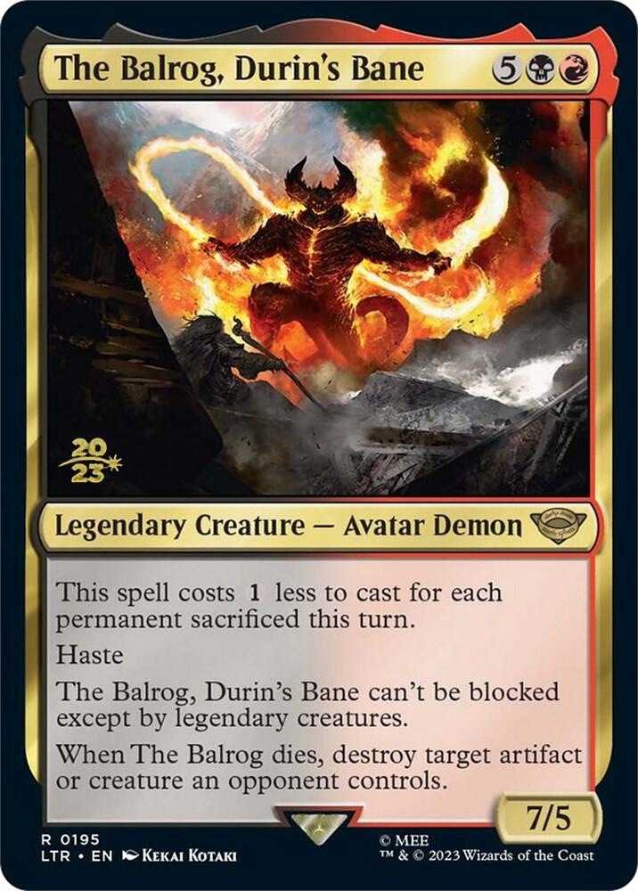 The Balrog Durins Bane 195s/86 (Prerelease Cards)  - Foil | Good Games Modbury