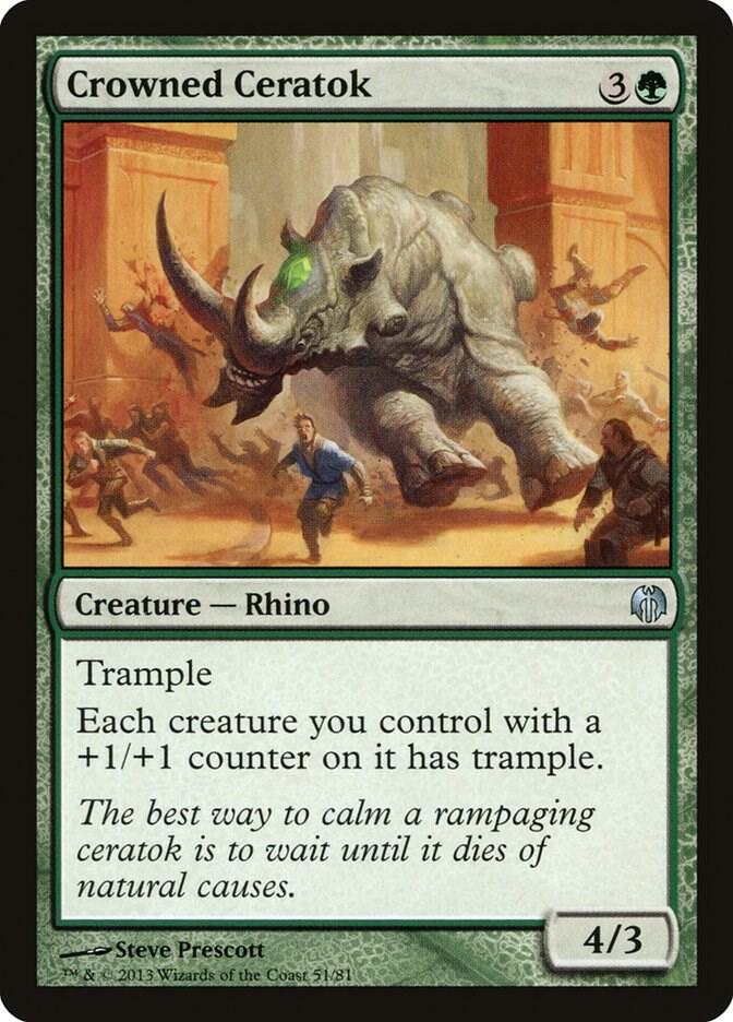 Crowned Ceratok 51/81 (Duel Decks: Heroes vs. Monsters)  | Good Games Modbury