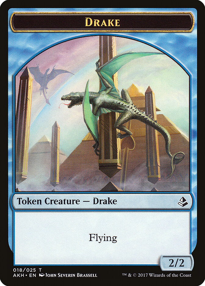 Anointer Priest // Drake Double-Sided Token [Amonkhet Tokens] | Good Games Modbury